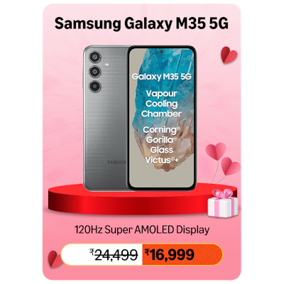 Valentine’s Day Special Offers Smartphone Deals  Samsung Galaxy M35 5G 