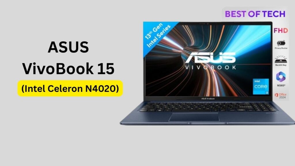ASUS VivoBook 15 (Intel Celeron N4020)  best laptops under ₹30000 
