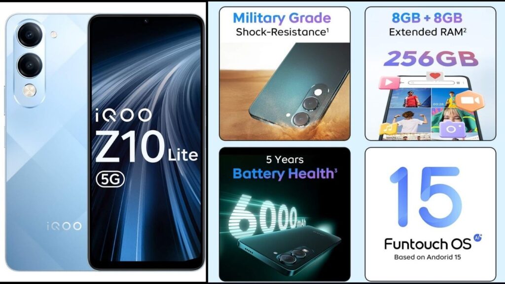 iQOO Z10 Lite 5G Smartphone under ₹10,000 on Amazon 