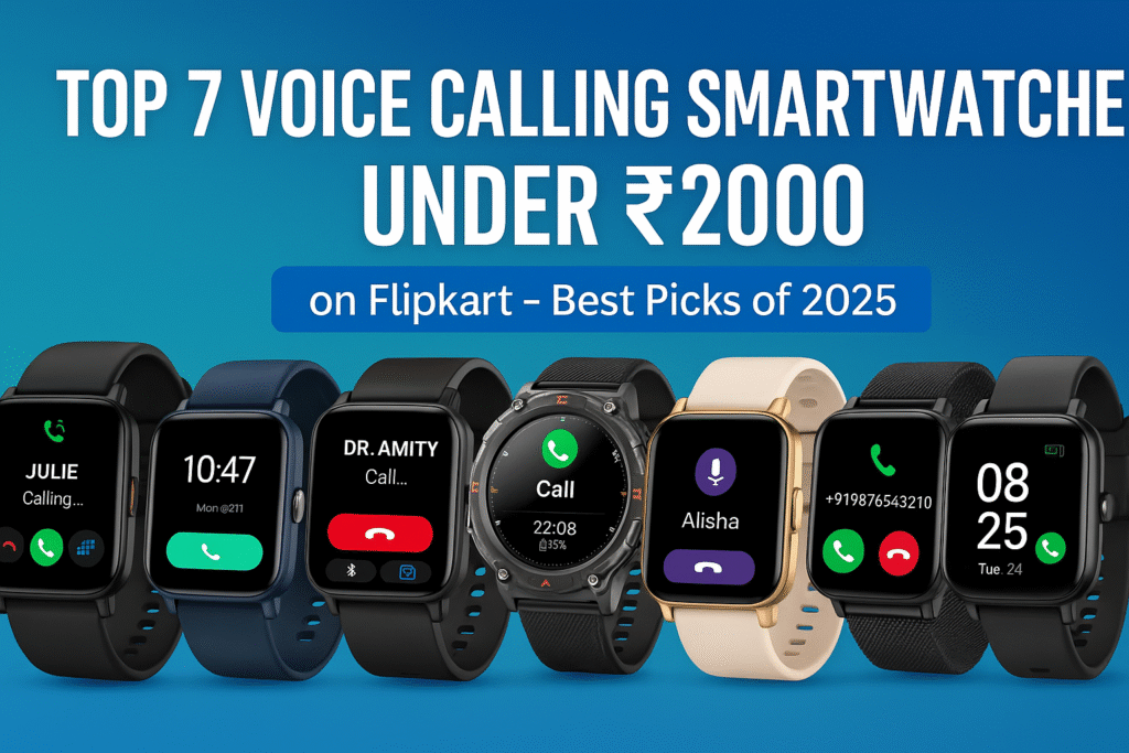 top 7 voice calling smartwatches under ₹2000