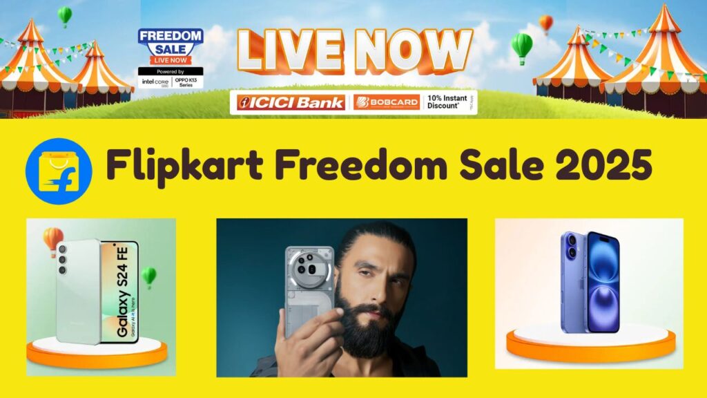 Flipkart Freedom Festival Sale 2025. The Top 5 Smartphone & Gadget Offers During Freedom Festival Sale 2025