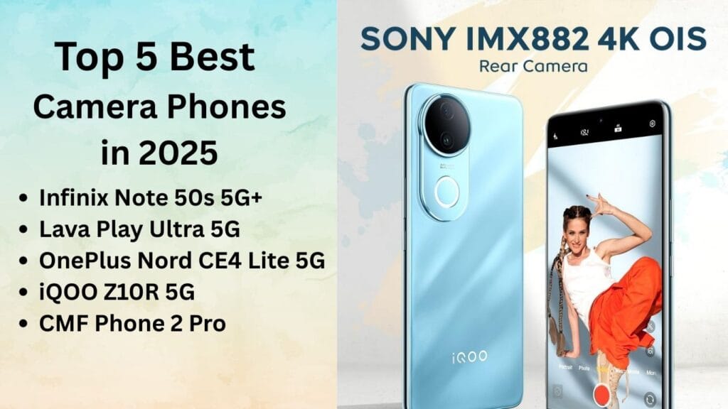 Top 5 Best Camera Phones Under 20,000 in India (2025)