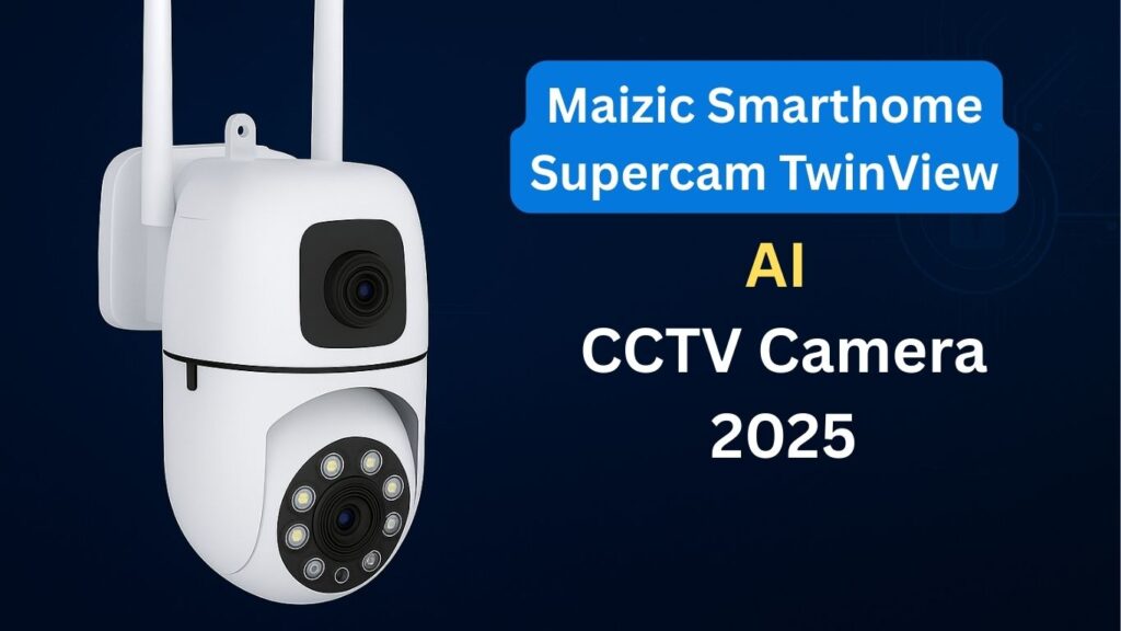 AI CCTV Camera 2025 color night vision performance of Maizic Supercam